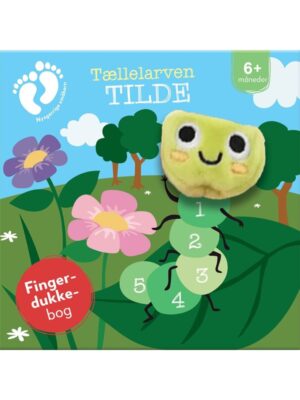 Tællelarven Tilde - med fingerdukke - Børnebog - Board books
