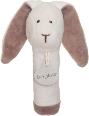 Teddykompaniet Diinglisar Kanin Rangle, White