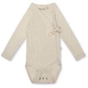 That's Mine - Ava slå-om bodystocking - Antique white - 68cm - 6M