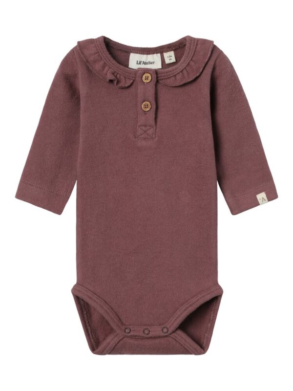 Thoro langærmet slim body - ROSE BROWN - 56