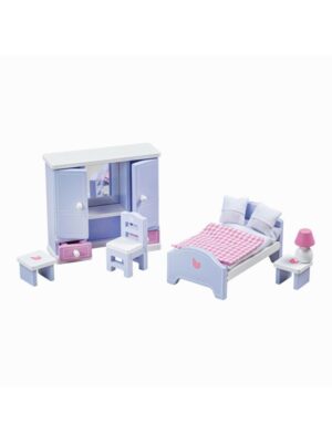 Tidlo Wooden Dollhouse Furniture Bedroom 6 pieces