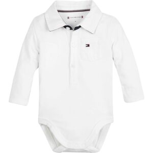 Tommy Hilfiger Baby Boy Poplin Body White - Str. 9-12 mdr/80