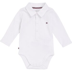 Tommy Hilfiger Baby Rib Collar Body White - Str. 56