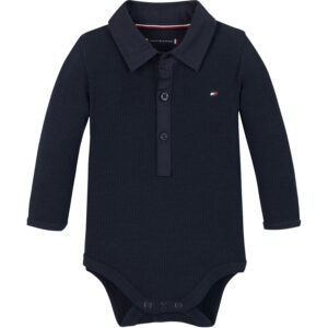 Tommy Hilfiger Dark Night Navy Rib Body Ls - Str. 62