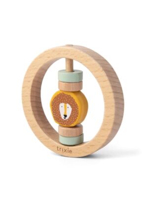 Trixie Wooden Rattle Round - Mr. Lion