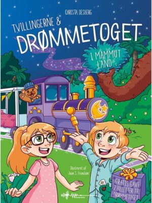Tvillingerne og drømmetoget - Børnebog - hardback