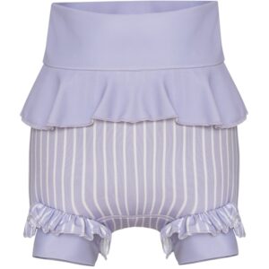 Vanilla COPENHAGEN Neopren Badeble UV50+ Lucy Lavender Striped - Str. 1-2 år