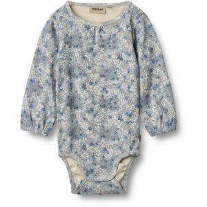 Wheat Blue Summer Flowers Body L/S Elmine - Str. 1 mdr/56