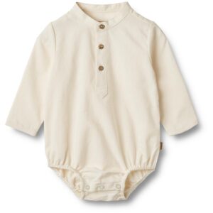 Wheat Eggshell Romper Skjortebody Victor - Str. 12 mdr/80