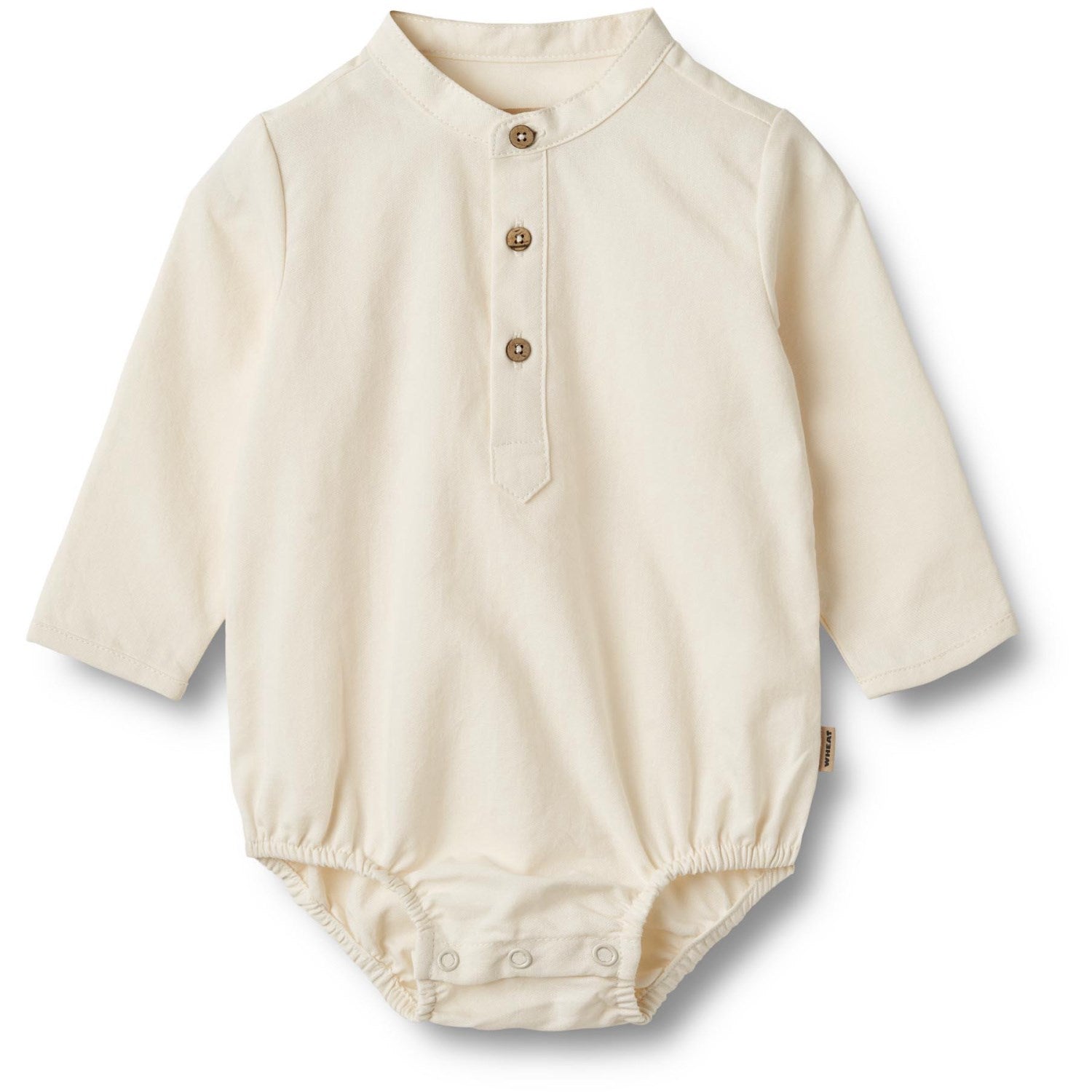 Wheat Eggshell Romper Skjortebody Victor - Str. 9 mdr/74 Wheat Eggshell Romper Skjortebody Victor - Str. 9 mdr/74