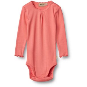Wheat Lys Coral Rib Body L/S Lotta - Str. 3 mdr/62