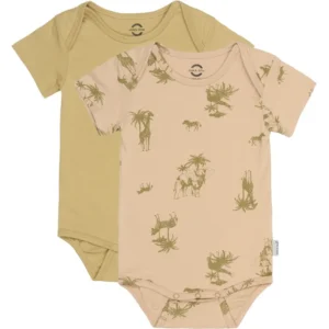 2-Pak kortærmet Body - GRAY GREEN - 2 ÅR