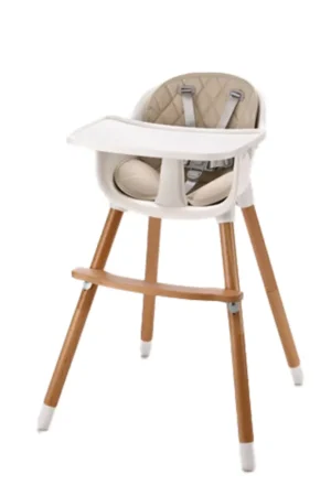 2-i-1 højstol - beige