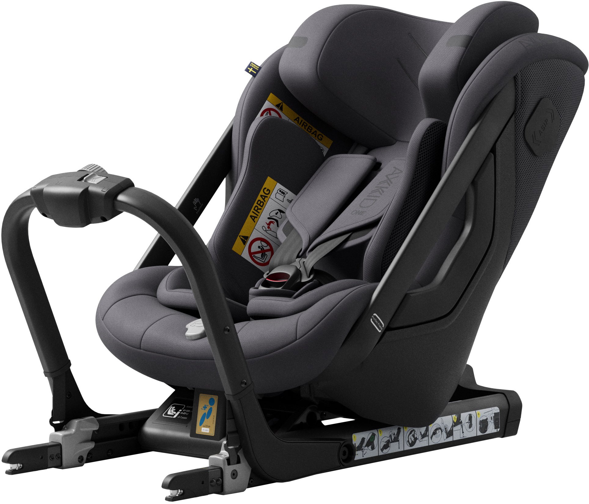 Axkid One 3 Bagudvendt Autostol, Arctic Mist Grey Axkid One 3 Bagudvendt Autostol, Arctic Mist Grey