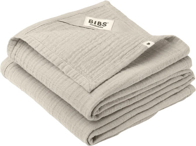 BIBS Stofble Musselin 2-pak, Sand BIBS Stofble Musselin 2-pak, Sand