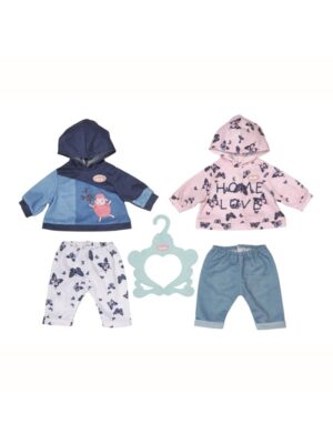 Baby Annabell BabyTøjsæt med Hætte 43 cm 2 varianter assorteret (1 stk)