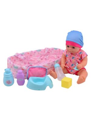 Baby Rose Drinking and Peeing Baby Doll 35cm