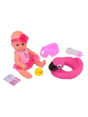 Baby Rose Drinking and Peeing Doll 30cm with Accessories