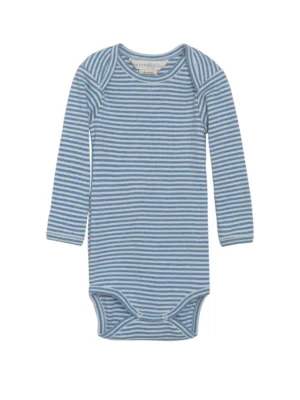Baby Stribet Body - AZURSTRIPE - 68