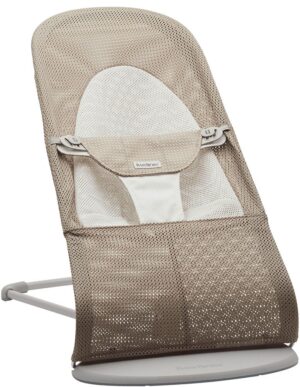 BabyBjörn Balance Soft Skråstol Mesh, Gråbeige/Hvid