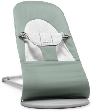BabyBjörn Balance Soft Skråstol Woven Jersey, Grøn/Grå
