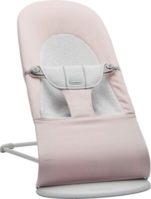 BabyBjörn Balance Soft Skråstol Woven Jersey, Lyserød/Grå