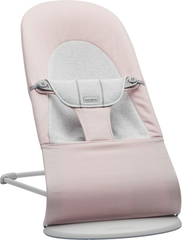 BabyBjörn Balance Soft Skråstol Woven Jersey, Lyserød/Grå