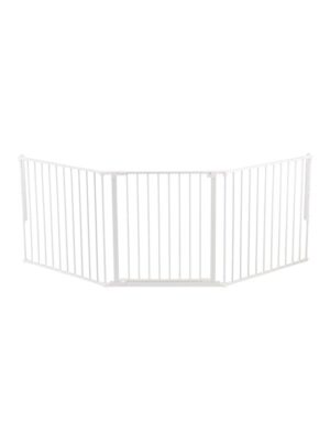 BabyDan Flex L sikkerhedsgitter, hvid, 146-223 cm