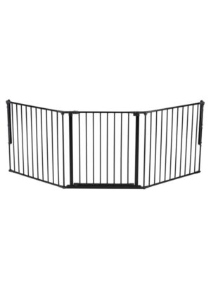 BabyDan Flex L sikkerhedsgitter, sort, 146-223 cm