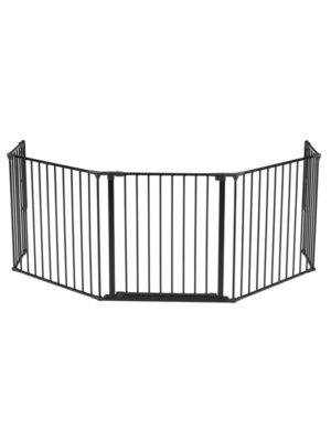BabyDan Flex XL Pejsegitter - sikkerhedsgitter, sort, 223-278 cm