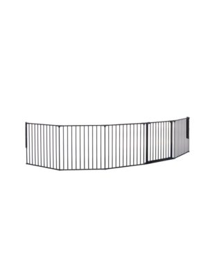 BabyDan Flex XXL sikkerhedsgitter, sort, 278-350 cm