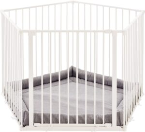 BabyDan Kravlegård Flex inkl. Legetæppe Hvid
