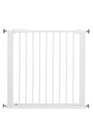 BabyDan Perfect Close sikkerhedsgitter, hvid, 77,3-83,5 cm