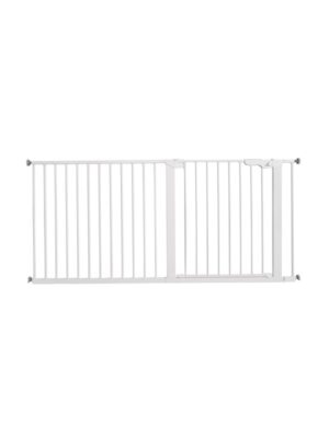 BabyDan Premier sikkerhedsgitter ekstra bred, hvid, 158,3-165 cm