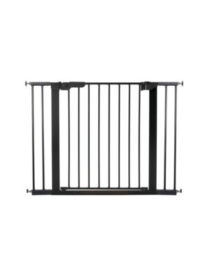 BabyDan Premier sikkerhedsgitter med 4 forlængere, sort, 99-106,3 cm
