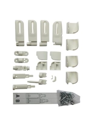 BabyDan fittings til Elin/Flexi Fit træ sikkerhedsgitter, Hvid