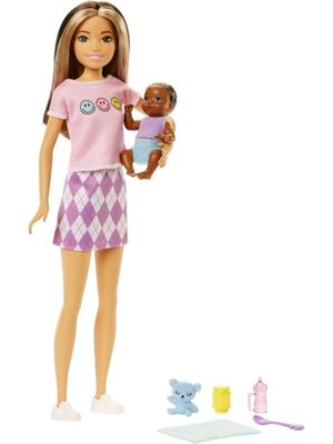 Barbie Skipper Babysitter (Two-tone Hair Doll with Baby Doll)