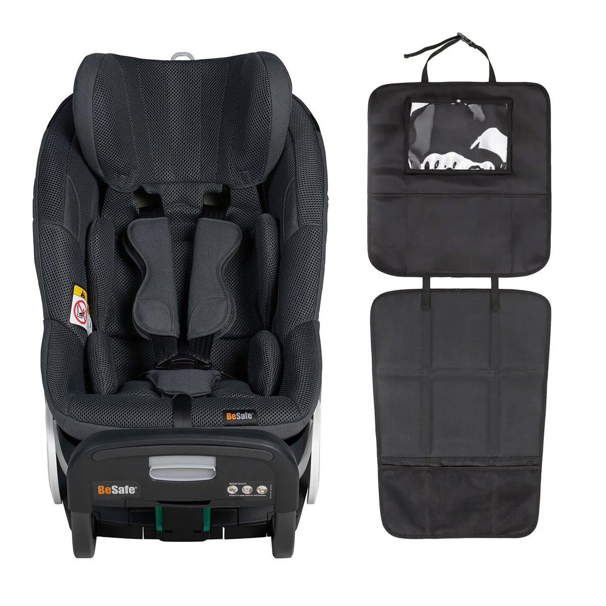 BeSafe Stretch Autostol inkl. Beemoo 3-i-1 Sædebeskytter, Anthracite Mesh BeSafe Stretch Autostol inkl. Beemoo 3-i-1 Sædebeskytter, Anthracite Mesh