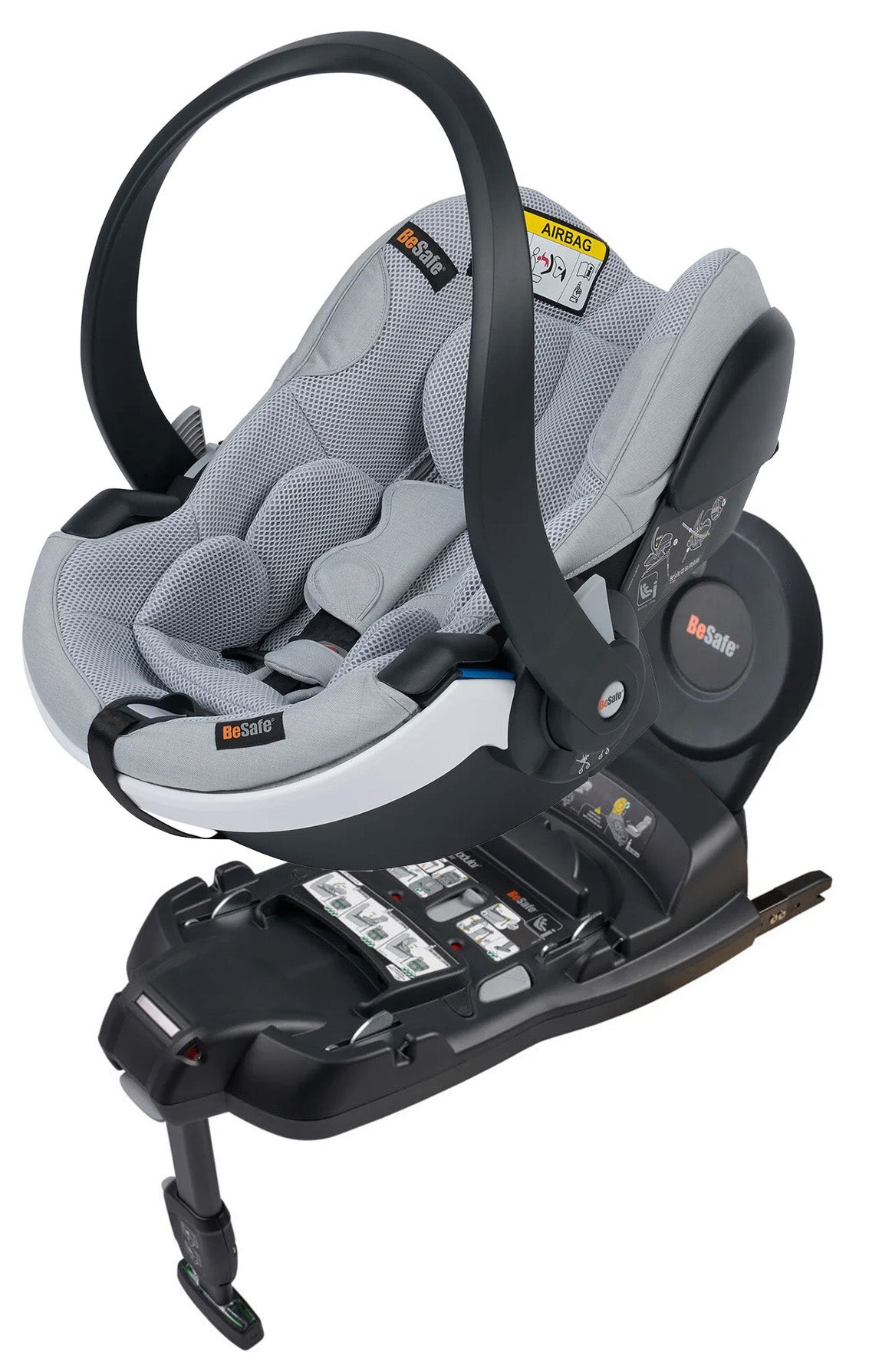 BeSafe iZi Go Modular X2 i-Size Autostol Baby inkl. Base, Peak Mesh BeSafe iZi Go Modular X2 i-Size Autostol Baby inkl. Base, Peak Mesh
