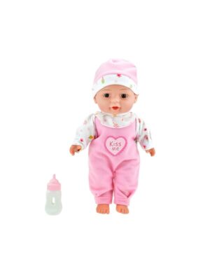 Beau Baby Lying Baby Doll with Bottle 30cm