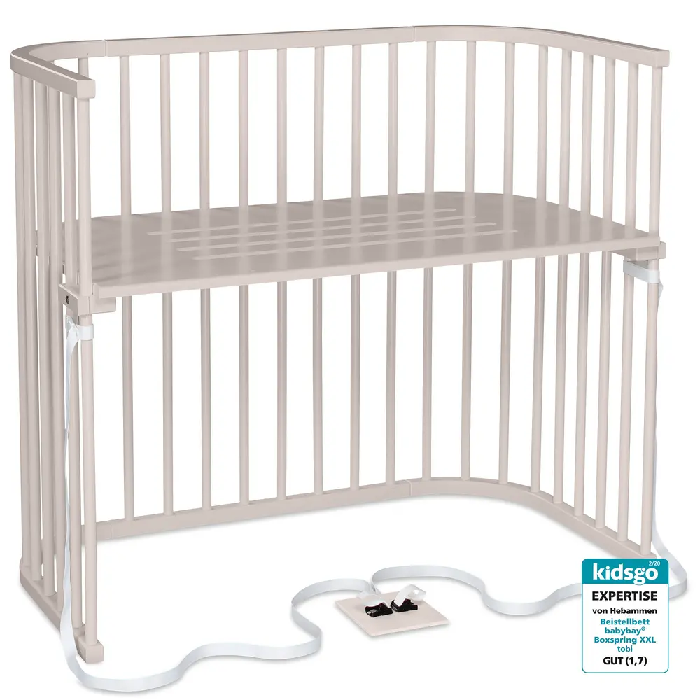 Bedside Crib Boxspring XXL - Beige Bedside Crib Boxspring XXL - Beige