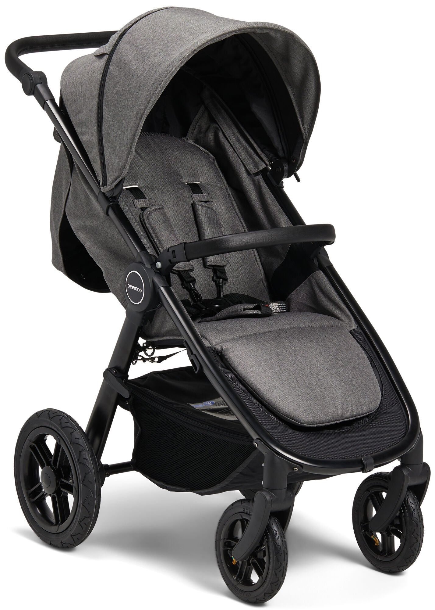 Beemoo BFF40 Klapvogn, Black/ Grey Melange Beemoo BFF40 Klapvogn, Black/ Grey Melange