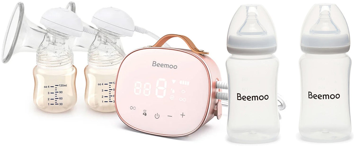 Beemoo CARE Duo Elektrisk Dobbelt Brystpumpe inkl. Modermælksflaske 240 ml 2-pak Beemoo CARE Duo Elektrisk Dobbelt Brystpumpe inkl. Modermælksflaske 240 ml 2-pak