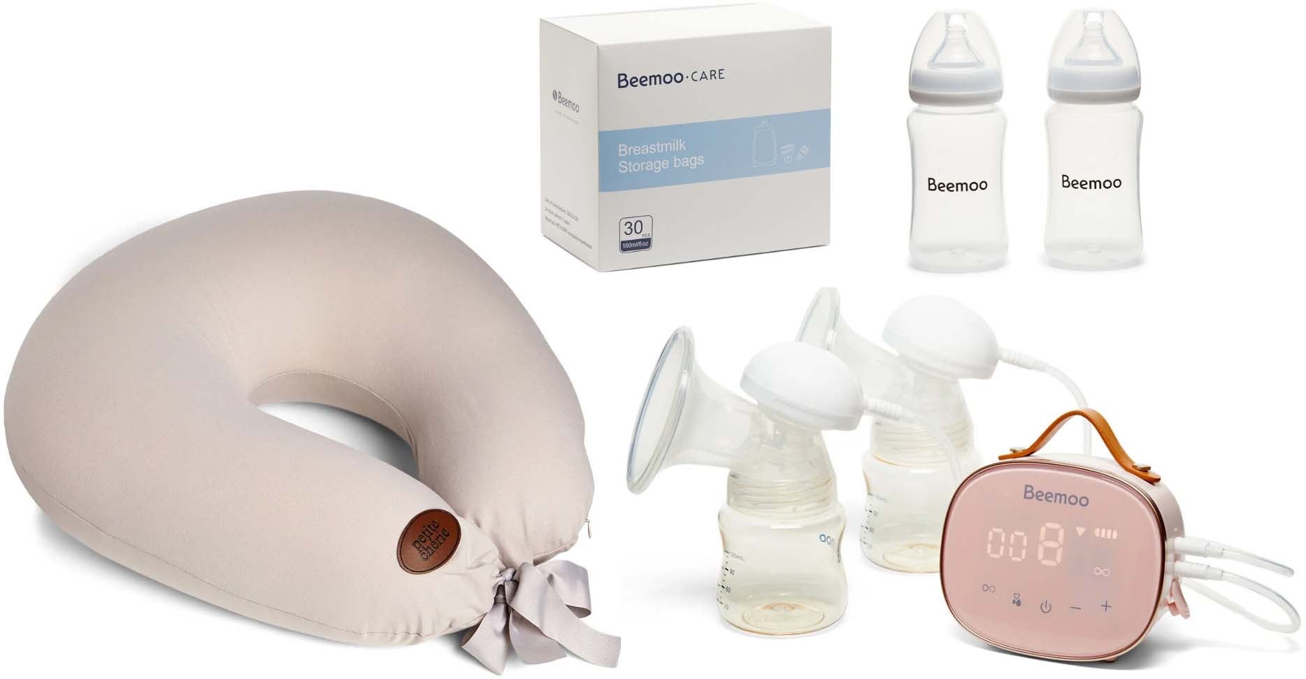 Beemoo CARE Elektrisk Dobbelt Brystpumpe & Ammepakke, Twilight Mauve Beemoo CARE Elektrisk Dobbelt Brystpumpe & Ammepakke, Twilight Mauve