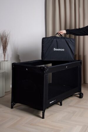 Beemoo CARE Lux Weekendseng inkl. Madras, Black/Black