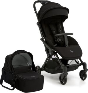 Beemoo Easy Fly Lux 4 Klapvogn med Liggedel, Jet Black