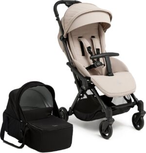 Beemoo Easy Fly Lux 4 Klapvogn med Liggedel, Sand Beige