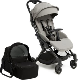 Beemoo Easy Fly Lux 4 Klapvogn med Liggedel, Stone Grey