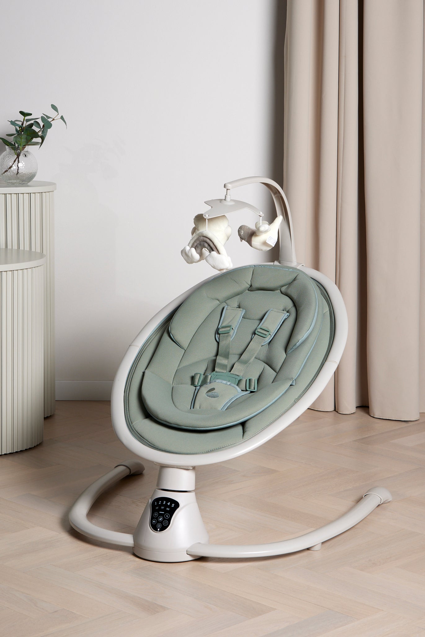 Beemoo PLAY Rocker Low 2 Skråstol, Sage/Sand Beemoo PLAY Rocker Low 2 Skråstol, Sage/Sand