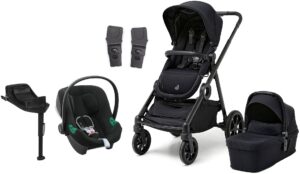 Beemoo Pro Multi 2 Duovogn inkl. Cybex Aton B2 i-Size Autostol Baby & Base, Coffee Black